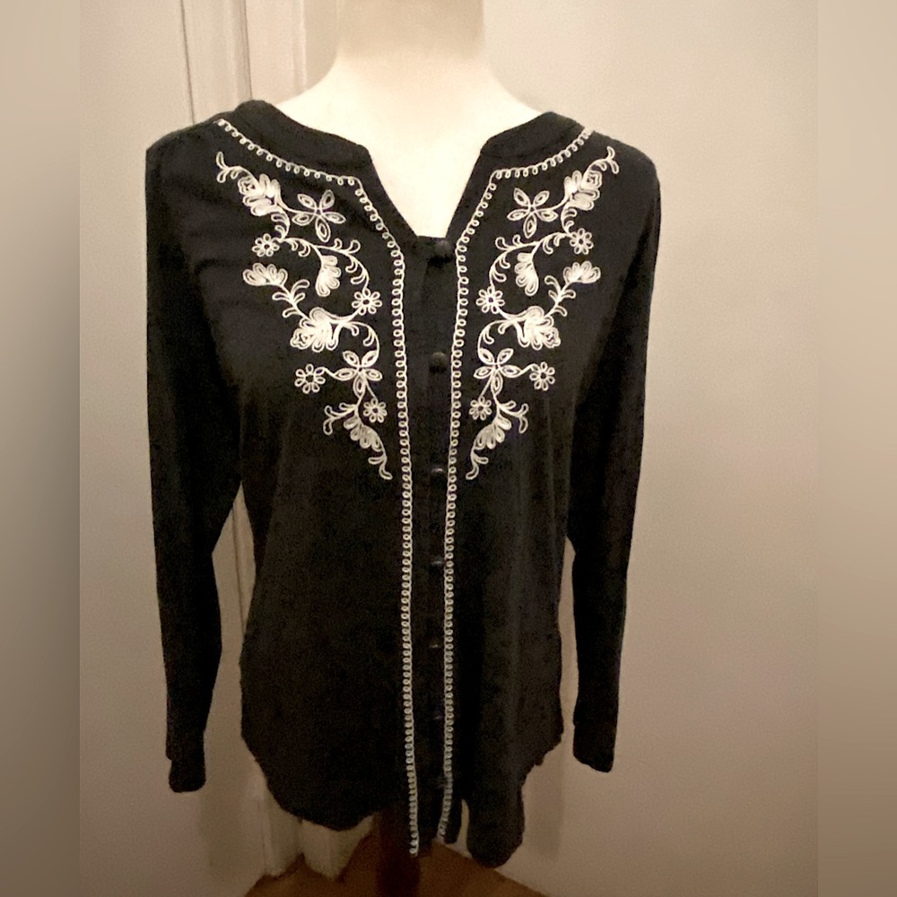 J Jill. Gray tunic top